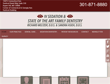 Tablet Screenshot of meltzersedationdentistry.com